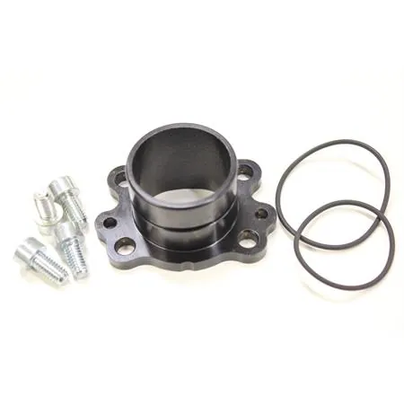 1515215B Raccordo collettore di scarico Malossi con fissaggio a 4 viti per gruppo termico Malossi MHR Team 2 e Testa Rossa flangiato con diametro 47,6 mm