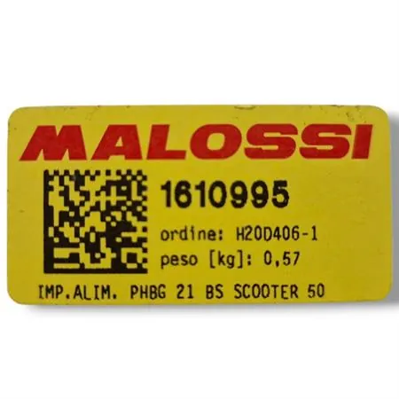 Impianto alimentazione phbg 21 bs scooter 50 Malossi, ricambio 1610995