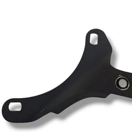 Staffa Malossi verniciata nera completa di silentblock per marmitta modello Wild Lion omologata per scooter con motore Piaggio raffreddati ad aria, ricambio 1816600B