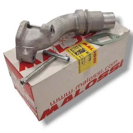 Complessivo collettore aspirazione Malossi non lamellare Piaggio Vespa PK per carburatori PHBL 24 femmina e attacco a 2 fori ex 024956B, ricambio 2018772