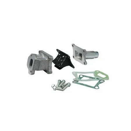 Complessivo collettore aspirazione lamellare attacco al carter per utilizzo carburatori dell'orto SHBC 18-16 e 19-19 montati su Piaggio Ape 50 con attacco a 2 e 3 viti, ricambio 205826