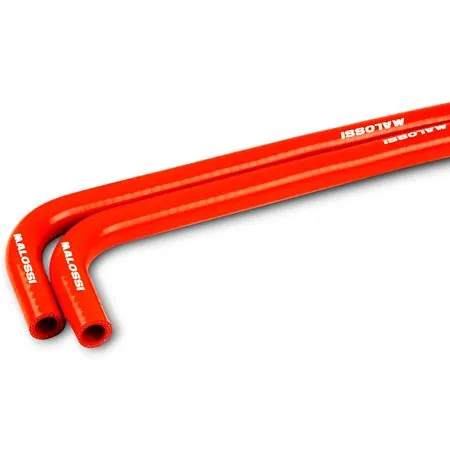 2219220E Coppia tubi Malossi in silicone rosso per radiatore con lunghezza 1175 mm e diametro interno tubo da 16,0 mm e diametro esterno da 24,0 mm per applicazioni varie