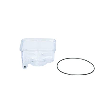 Vaschetta trasparente Malossi completa di guarnizione per carburatori dell'orto PHBL e PHBH, ricambio 3014909