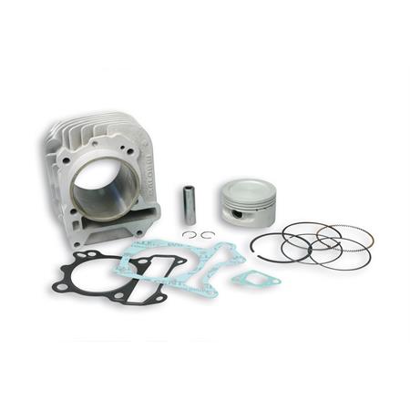 Cilindro Malossi in alluminio diametro 70 mm e cilindrata 187 cc per maxi scooter 4 tempi con motore Piaggio con raffreddamento ad aria, ricambio 3111393