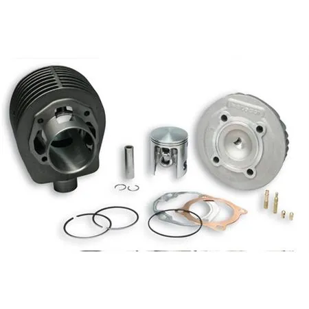 Motore gruppo termico Malossi 177 cc in ghisa per Piaggio vespa PX 125, 150 cc completo di testa e pistone bifascia