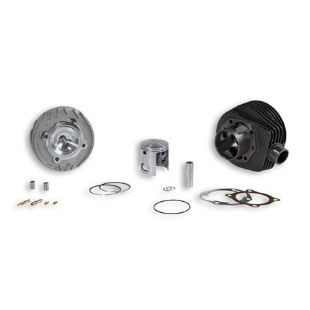 Motore gruppo termico Malossi Piaggio Vespa PX 166,50 cc diametro pistone 61 mm bifascia completo di testa e corsa standard da 57 mm, ricambio 3117181