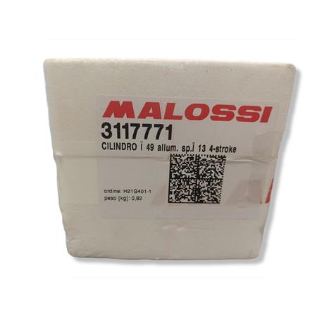 Cilindro Malossi in alluminio con diametro 49 mm e spinotto 13 mm per motori Piaggio scooter 4 tempi raffreddati ad aria, ricambio 3117771