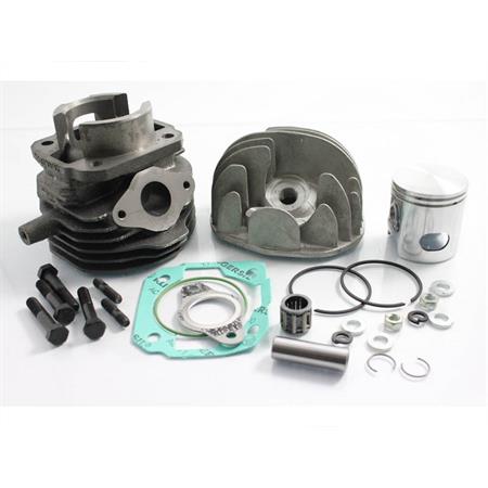 Motore gruppo termico Malossi diametro 47 mm (cilindrata 75 cc) in ghisa completo di testa eur96 per Piaggio Vespa 50 - PK - Ape 50, ricambio 317903