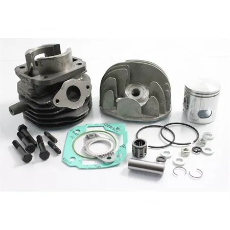 Motore gruppo termico Malossi diametro 47 mm (cilindrata 75 cc) in ghisa completo di testa eur96 per Piaggio Vespa 50 - PK - Ape 50, ricambio 317903