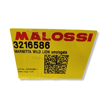 Marmitta Malossi  wild lion omologata per booster ricambio 3216586