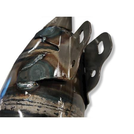 Marmitta racing Malossi MHR Team 3 specifica per gruppi termici Malossi 47,6 mm con collettore flangiato 4 bulloni Minarelli orizzontale liquido, ricambio 3216832