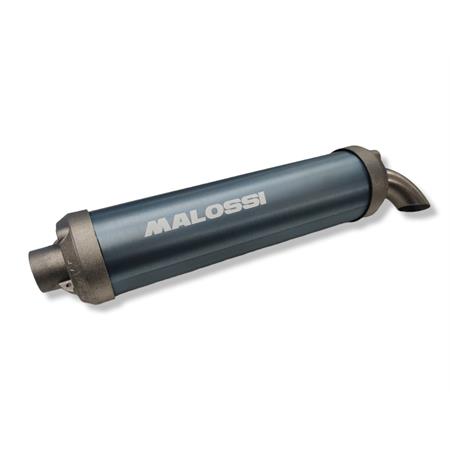 Marmitta racing Malossi MHR Team 3 specifica per gruppi termici Malossi 47,6 mm con collettore flangiato 4 bulloni Minarelli orizzontale liquido, ricambio 3216832