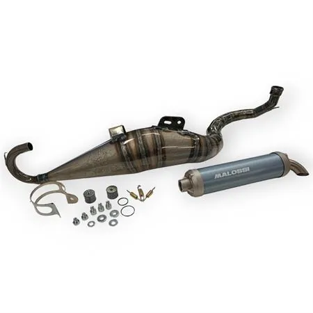 3217479 Marmitta Malossi moped racing mhr per ciclomotori Piaggio Ciao, Bravo, Si, Super Bravo, Boxer elaborati con gruppo termico Big Deps 3 o 4 prigionieri