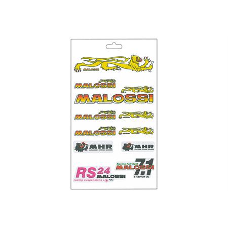 Cartella di adesivi pvc assortiti Malossi, ricambio 3313219