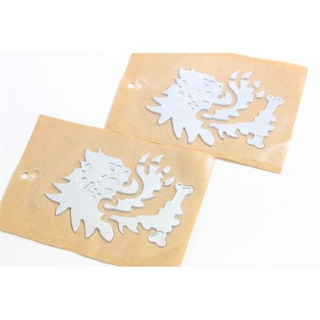 Adesivo testa leone Malossi - 3d colore argento, ricambio 3313736S0