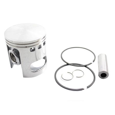 Pistone Malossi bifascia in alluminio con diametro 57,5 mm e spinotto diametro 15 mm per Vespa 125 Primavera-125 ET3-125 PK, ricambio 345010