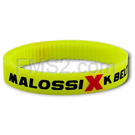 Braccialetto Malossi XK Belt in gomma di colore giallo fluo, ricambio 4118422YF
