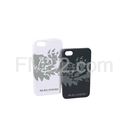 Cover lion Malossi per iphone 4 e 4s in materiale plastico (pc policarbonato) con stampa all’acqua e  finitura gommata di colore bianca, ricambio 4216000W0
