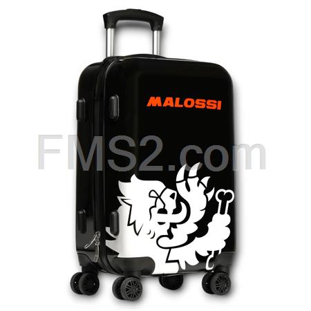 Trolley Malossi in ABS e policarbonato rigido da cabina con ruote doppie rotanti a 360° con tasche interne e rivestimento brandizzato, ricambio 4219368