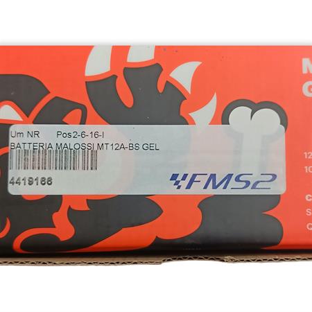 Batteria malossi mt12a-bs gel, ricambio 4419166