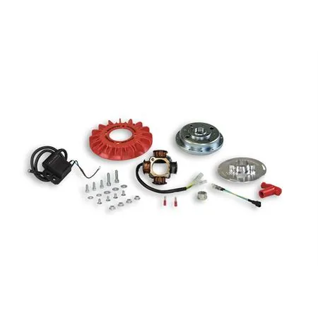 Accensione Malossi Vespower con cono 20 per Piaggio Vespa PX 125, 150 e 200 cc 
 senza avviamento elettrico e batteria, ricambio 5516953