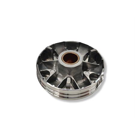 Semipuleggia mobile Malossi per variatore multivar 2000 con rulli da 19 x 15,5 mm con motore Piaggio 50 aria e liquido prodotti dal 2000 in poi, ricambio 619020B