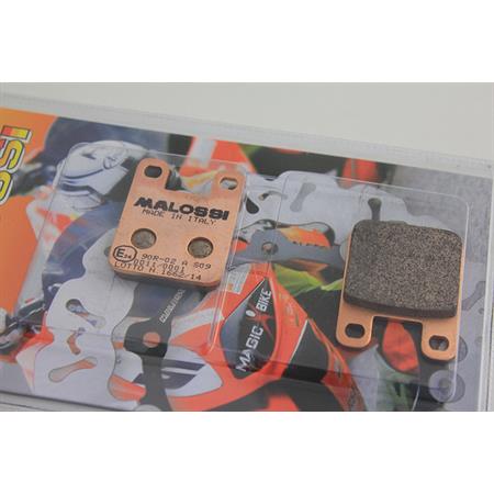 Coppia pastiglie freno brake pads Malossi sinterizzate e omologate per scooter e ciclomotori enduro e stradali, ricambio 6215005