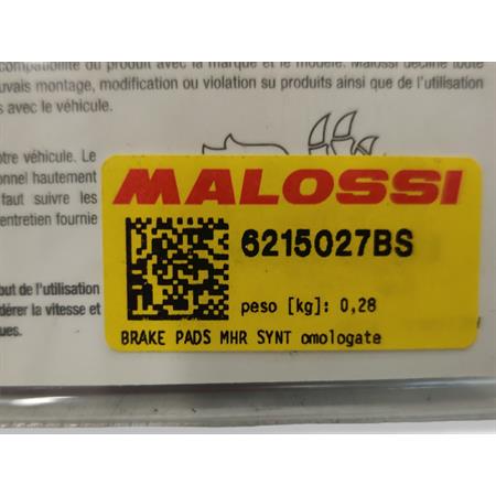 Brake pads mhr synt omologate, ricambio 6215027BS