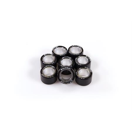 Kit 8 rulli Malossi htroll diametro 25 x 15,9 gr.10 per multivar  2000 maxi scooter con motore Piaggio 350 cc, ricambio 6615452I0