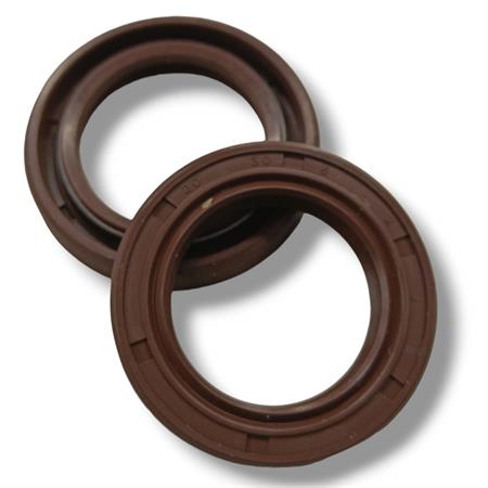 Coppia paraolio Malossi in viton marrone con misura 20x30x5 mm fkm/ptfe specifici per albero motore scooter, ricambio 6615951E