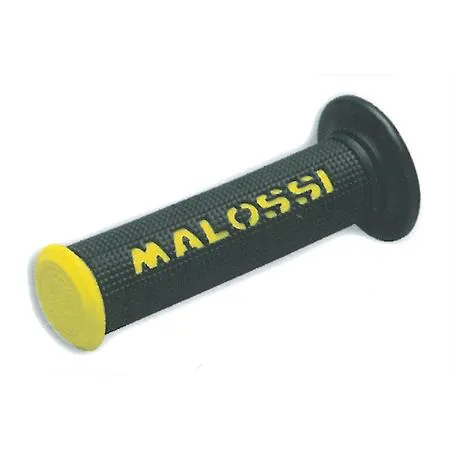 Manopole nere con logo Malossi giallo, ricambio 6914060Y0