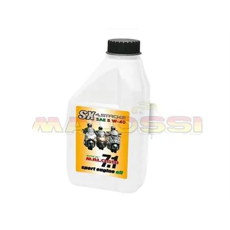 Olio motore Malossi sintetico 4t sport engine oil sae 5w40, ricambio 7612444B
