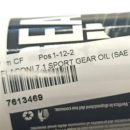 Olio Malossi SGX sport gear oil sae 80W90, 250 ml per rapporti e scatole cambio scooter e ciclomotori vari, ricambio 7613469