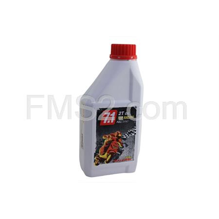 Olio Malossi 7.1 2t oil top racing full synt sae 40, conf. da 1 litro, ricambio 7616711