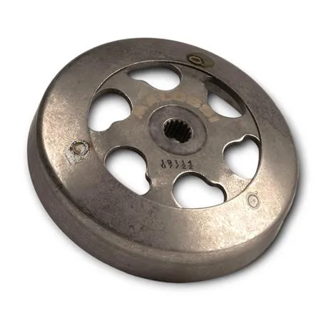 Campana frizione Malossi clutch bell new model con diametro interno da 107 mm e peso 463 grammi per scooter con motore Minarelli verticale ed orizzontale aria e liquido, ricambio 7719114B