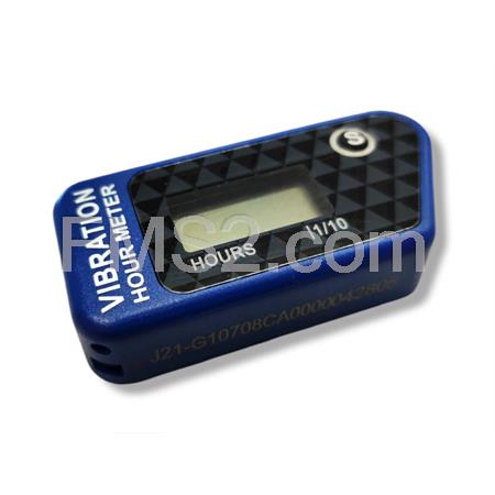 Contaore digitale di colore blu con attivazione a vibrazione e conteggio parziale resettabile per applicazioni varie, ricambio AT2210B