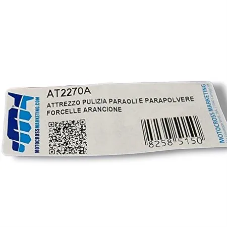 Attrezzo pulizia paraoli e parapolvere forcelle da ø 45mm a ø 55mm di colore arancione, ricambio AT2270A