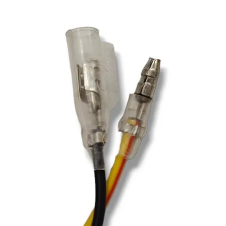 Bottone con fissaggio al manubrio diametro 22 mm per selezione map1 e map2 completo di 2 fili con attacco tondo maschio e femmina, ricambio AV2207