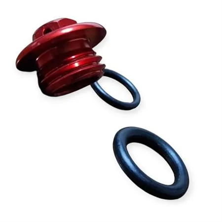 Tappo carico olio M20 X 2,5 mm anodizzato rosso con chiave da 13 mm specifico per FANTIC, HONDA, KAWASAKI e YAMAHA, ricambio AV3000R
