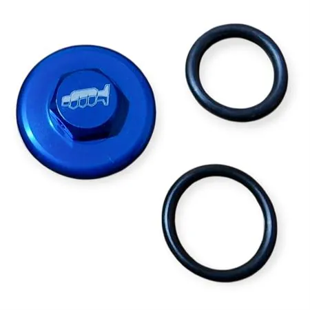 Tappo carico olio M24 X 3 mm anodizzato blu con chiave da 13 mm specifico per KTM, GAS GAS, HUSQVARNA, HUSABERG, VENT e SHERCO