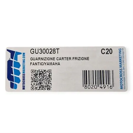 Guarnizione carter frizione Yamaha YZ 125 prodotti dal 2005 fino al 2025 e Fantic XE e XX prodotti dal 2021 fino al 2025, ricambio GU30028T