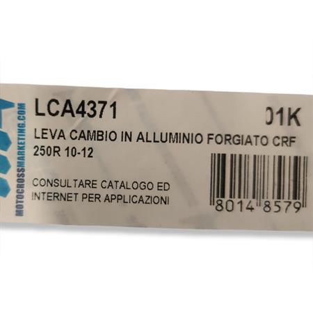 Leva cambio in alluminio forgiato crf 25, ricambio LCA4371