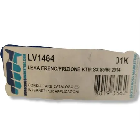 Leva freno o frizione in alluminio lucido della Motocross Marketing per Gas Gas, Husqvarna e Ktm, ricambio LV1464