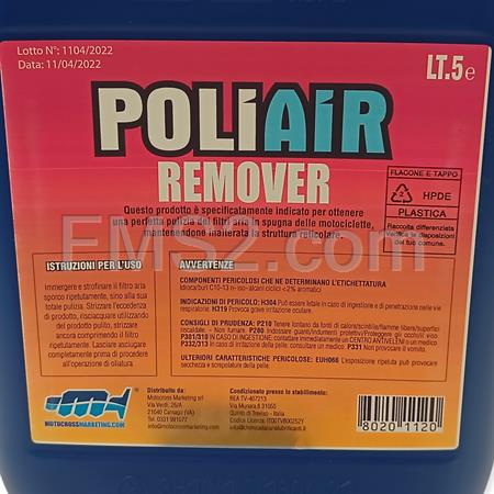 Remover poliair lavaggio filtri aria  5 lt., ricambio OF2955