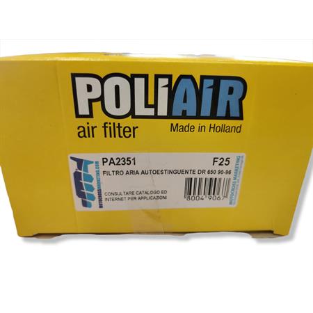 Filtro aria autoestinguente poliair dr 6, ricambio PA2351