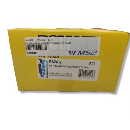 Filtro aria autoestinguente poliair swm, ricambio PA2432