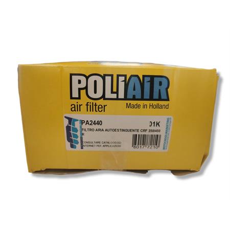 Filtro aria autoestinguente poliair crf, ricambio PA2440