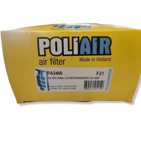 Filtro aria autoestinguente poliair kx 2, ricambio PA2460
