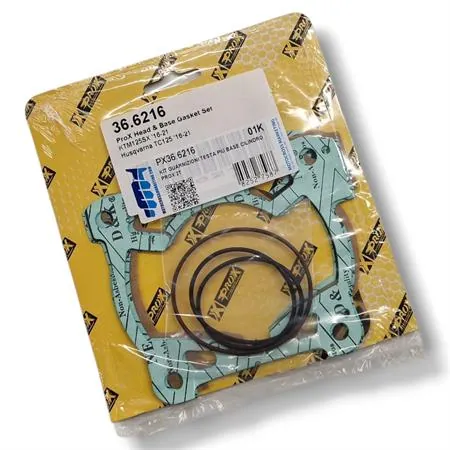 Serie guarnizioni smeriglio semplificate PROX per KTM XC-W 125 2017-2019, SX 125 e 150 2016-2022, Husqvarna TC 125 2016-2022, TX 125 2017-2019 e Gas Gas MC 125 2021-2023, ricambio PX36.6216
