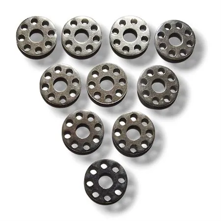 Rondelle in alluminio alleggerite anodizzate argento ø interno 6 mm, ø esterno 18 mm e spessore 2 mm - confezione da 10 pezzi, ricambio VT2105